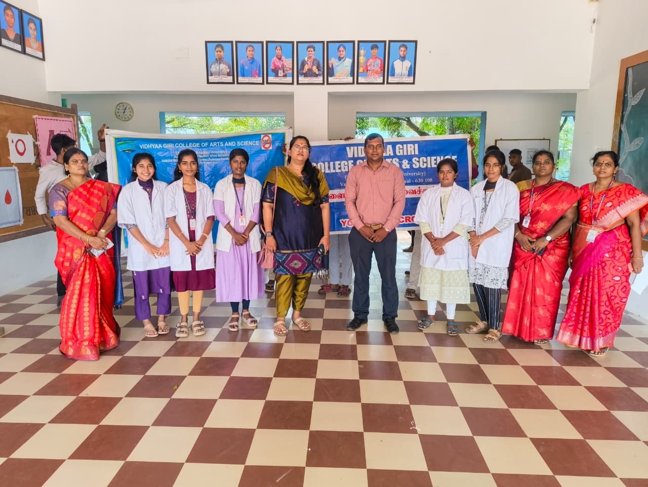 புதுவயல் வித்யா கிரி கல்லூரியில் உலக ரத்ததான தின விழிப்புணர்வு நிகழ்ச்சி