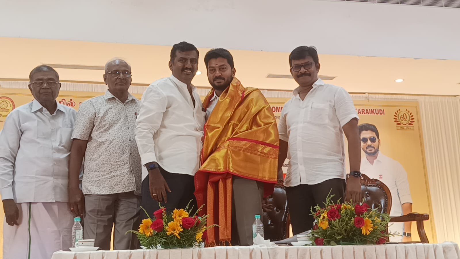 காரைக்குடி மண்ணின் மைந்தர் இயற்கை வளங்கள் அமைச்சர் டாக்டர் டி கே பிரபுவுக்கு பாராட்டு விழா